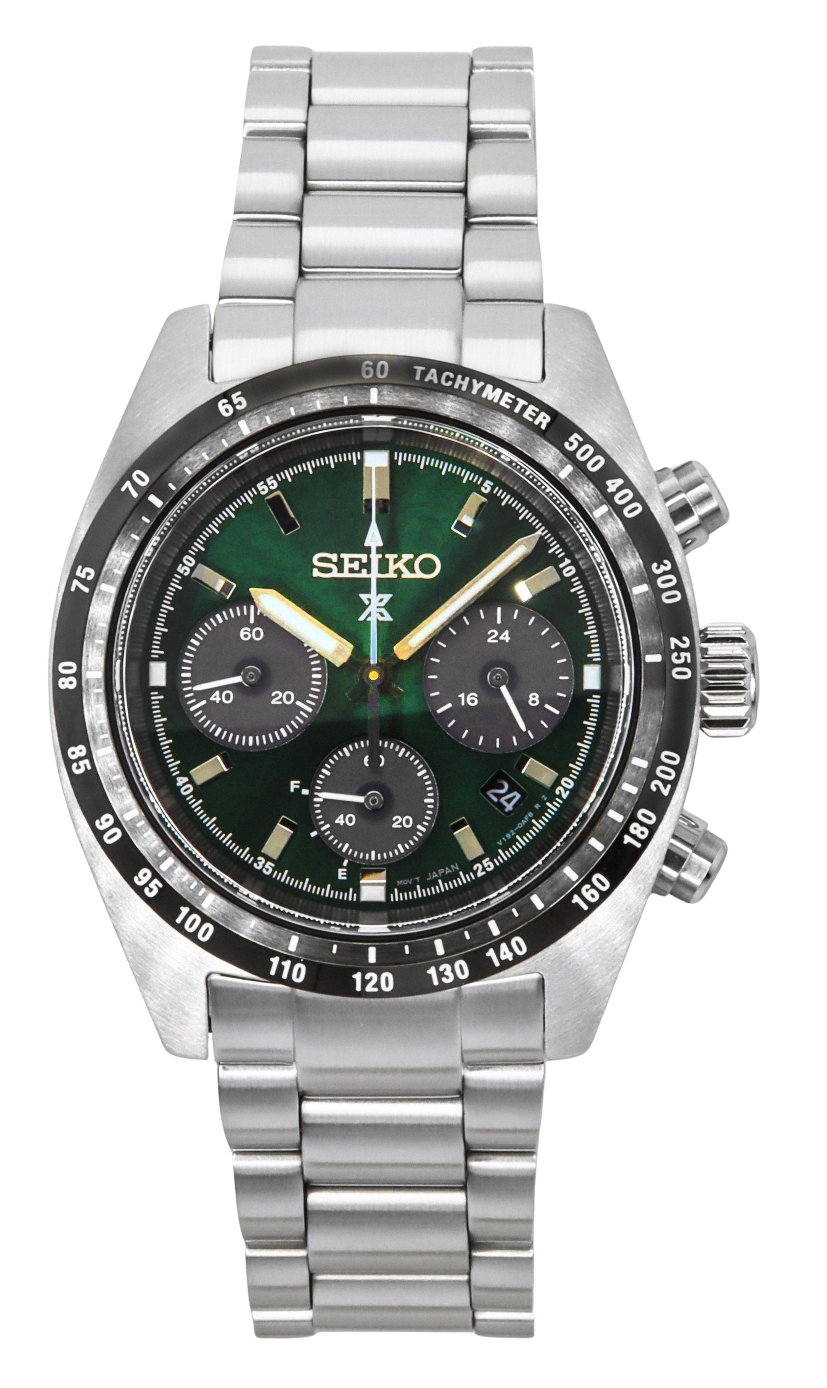 Seiko Prospex Speedtimer Chronograph Deep Green Dial Solar SSC933P1 100M Men's Watch