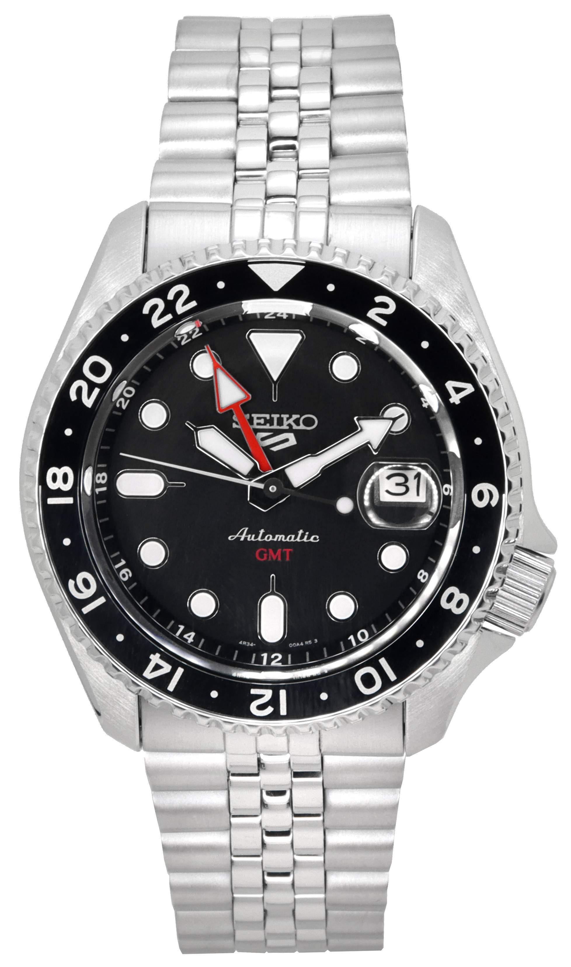 Seiko 5 Sports Black Grape GMT SKX Re-Interpretation Automatic SSK001 SSK001K1 SSK001K 100M Men's Watch