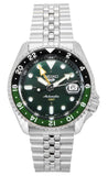 Seiko 5 Sports SKX GMT Stainless Steel Green Dial Automatic SSK035K1 100M Men's Watch