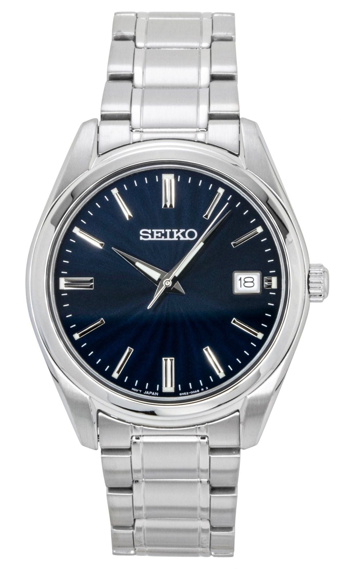 Seiko Stainless Steel Blue Dial Quartz SUR309P1 100M Men's Watch