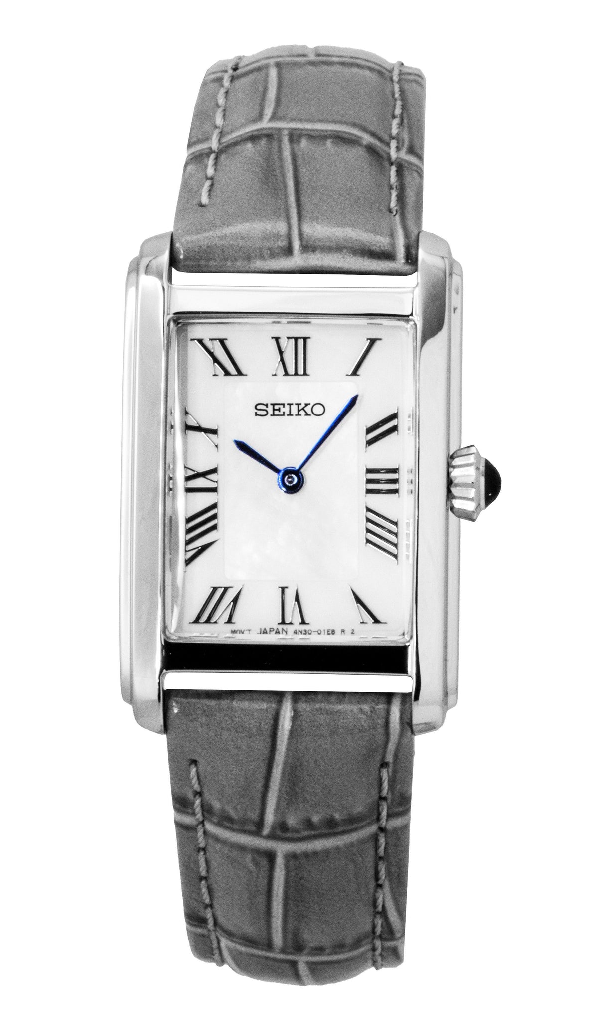 Seiko Classic Leather Strap White Dial Quartz SWR099P1 Women's Watch