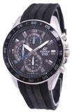 Refurbished Casio Edifice Chronograph Resin Strap Black Dial Quartz EFV-550P-1AV 100M Men's Watch
