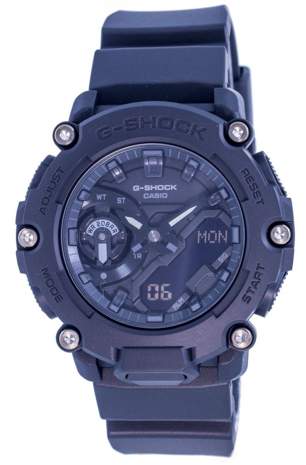 Refurbished Casio G-Shock Analog Digital Black Dial Quartz GA-2200BB-1A 200M Men's Watch