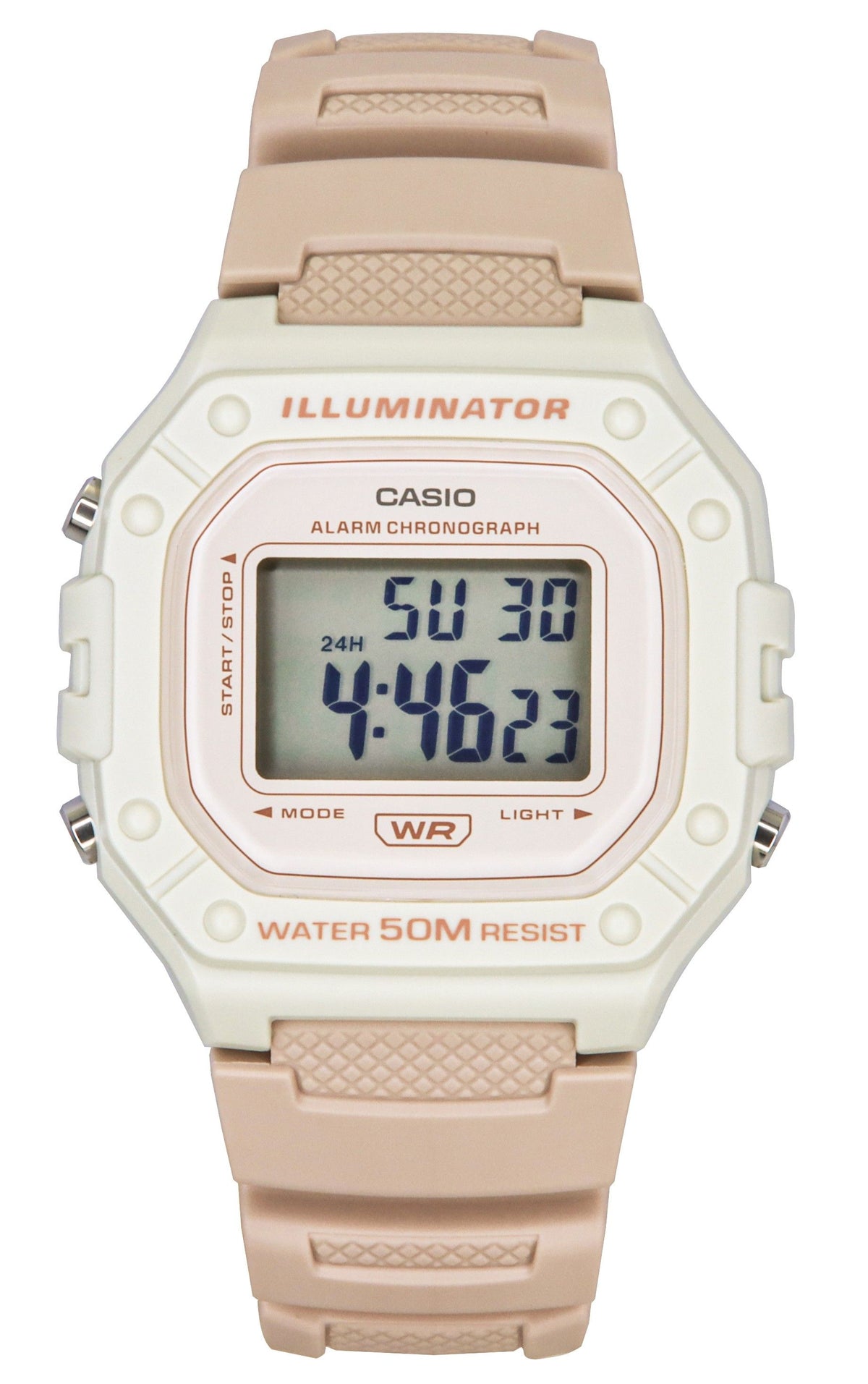Casio POP Digital Resin Strap Quartz W-218HC-4A2V Unisex Watch