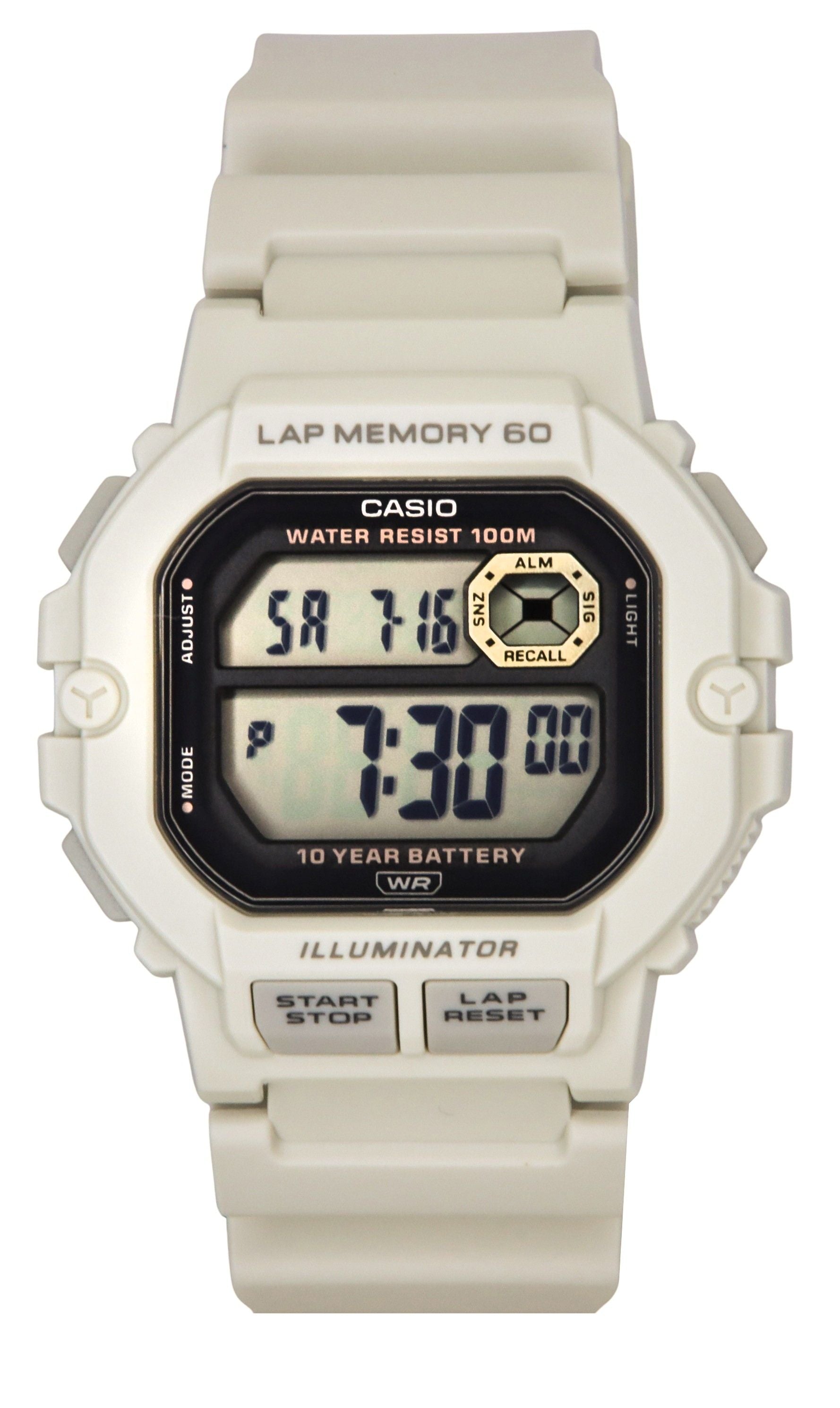 Casio Standard Digital Resin Strap Quartz WS-1400H-8AV 100M Men's Watch