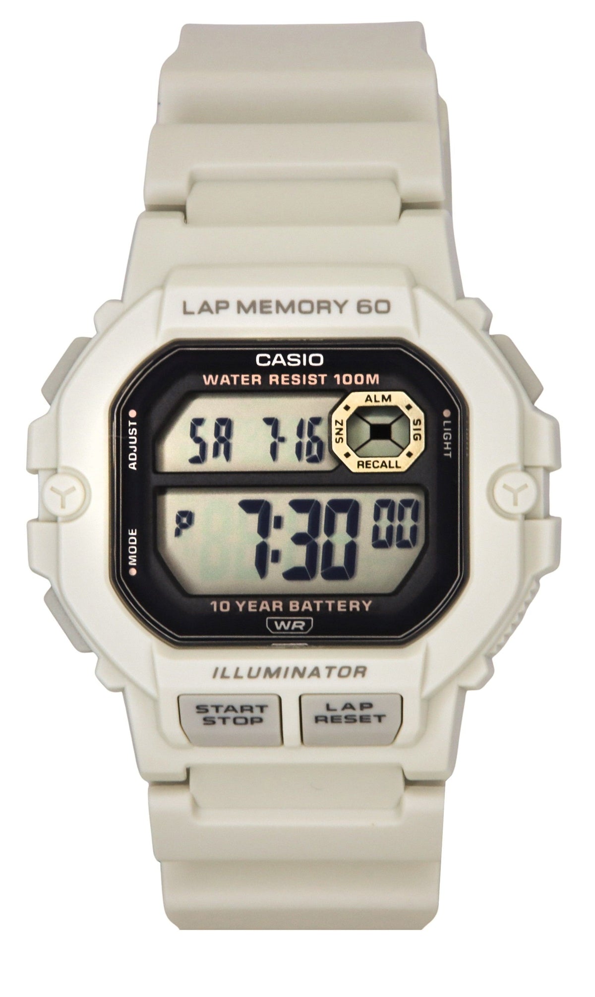Casio Standard Digital Resin Strap Quartz WS-1400H-8AV 100M Men's Watch
