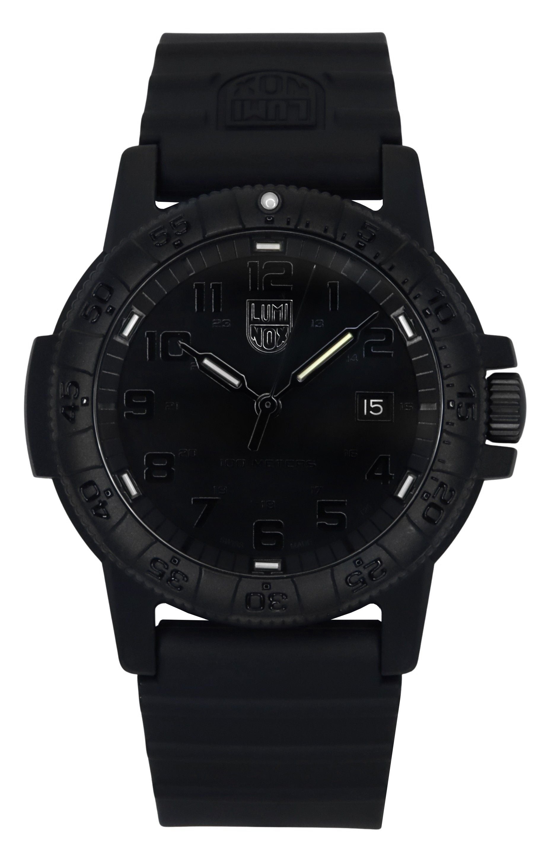 Luminox Leatherback Sea Turtle Silicone Strap Black Dial Quartz XS.0321.BO.L 100M Men's Watch