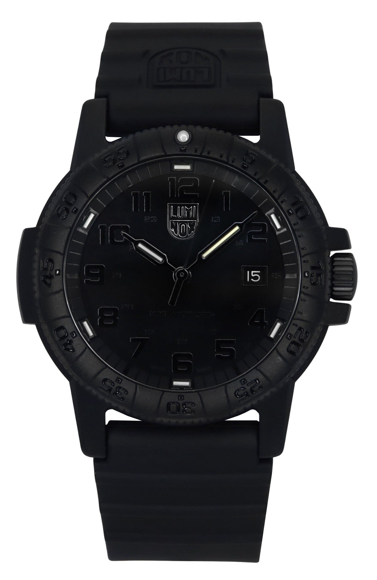 Luminox Leatherback Sea Turtle Silicone Strap Black Dial Quartz XS.0321.BO.L 100M Men's Watch