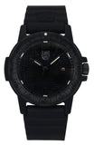 Luminox Leatherback Sea Turtle Silicone Strap Black Dial Quartz XS.0321.BO.L 100M Men's Watch
