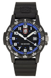 Luminox Leatherback SEA Turtle Giant Polyurethane Strap Black And Blue Dial Swiss Quartz XS.0324 100M Men's Watch