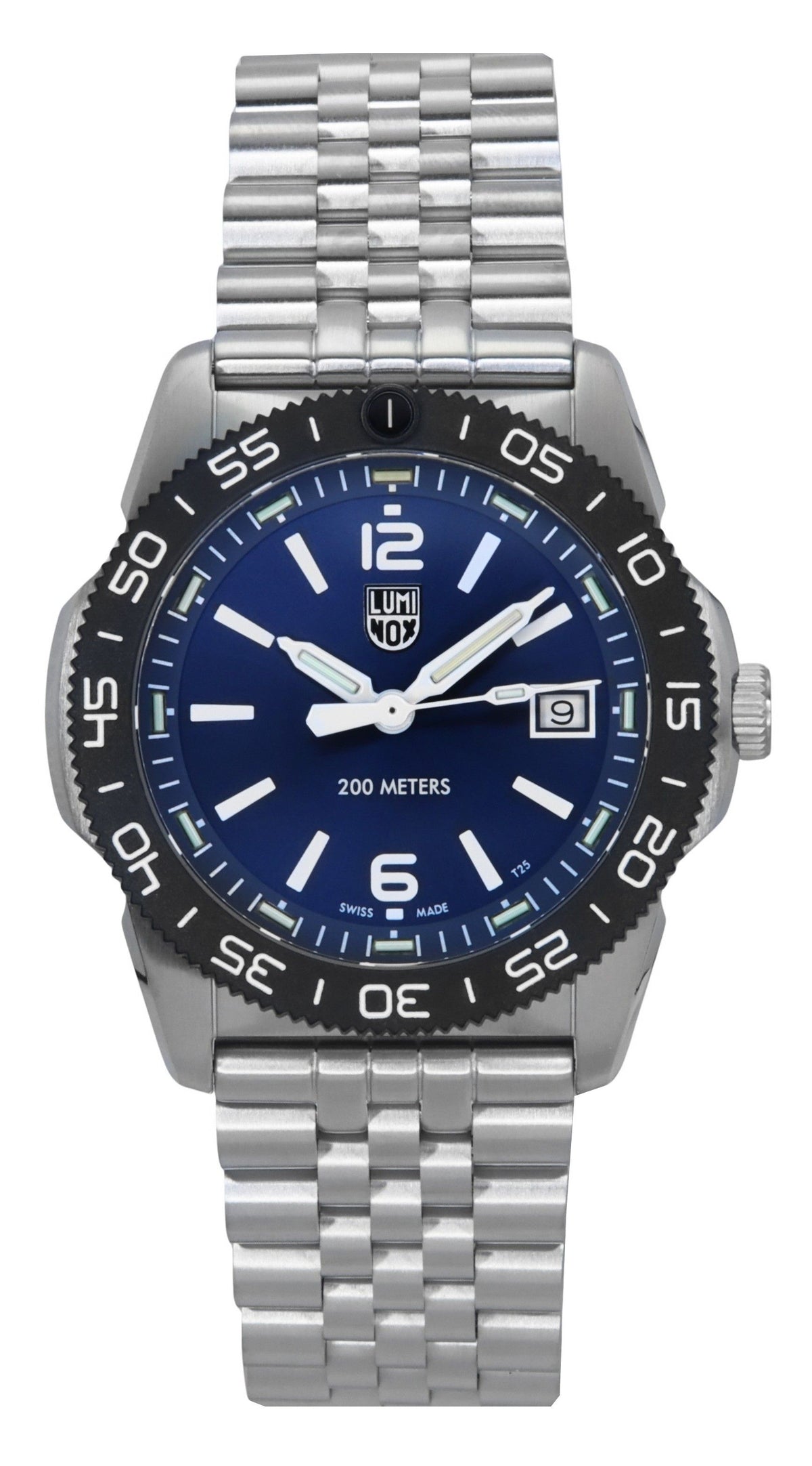 Luminox Pacific Diver Ripple Stainless Steel Blue Dial Quartz XS.3123M.SET.1 200M Men's Watch With Extra Strap