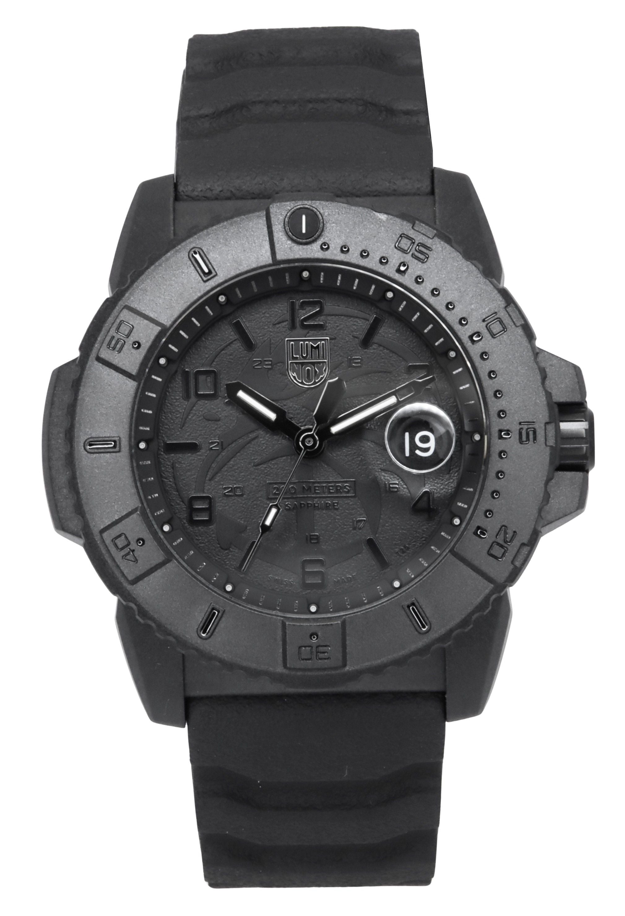 Luminox Navy Seal Foundation Rubber Strap Black Dial Quartz Diver's XS.3601.BO.NSF 200M Men's Watch