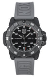 Luminox Master Carbon SEAL Grey Rubber Strap Black Dial Swiss Automatic Diver's XS.3862 200M Men's Watch