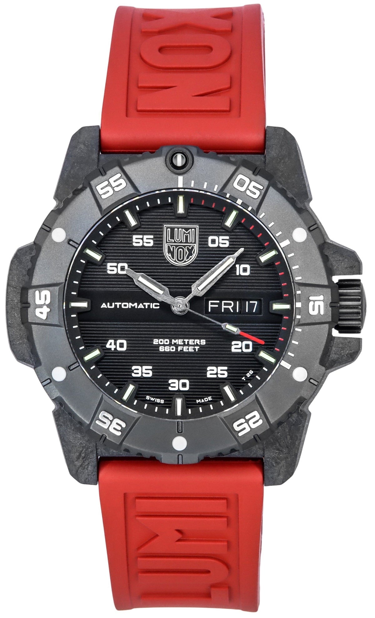 Luminox Master Carbon Seal Rubber Strap Black Dial Swiss Automatic Diver's XS.3875 200M Men's Watch