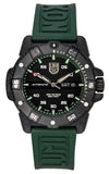 Luminox Master Carbon SEAL Green Rubber Strap Black Dial Swiss Automatic Diver's XS.3877 200M Men's Watch
